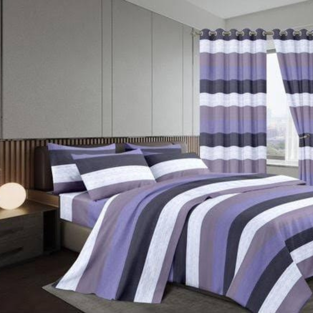 7pcs Curtain Duvet Set(10)